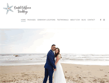 Tablet Screenshot of coastalcaliforniaweddings.com